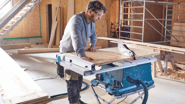 Best Cutting Capacity In Its Class New Bosch Table Saw For Professionals Bosch Media Service