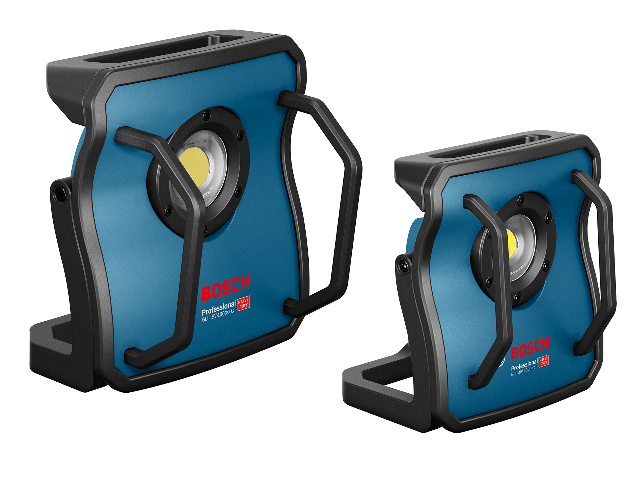 New cordless Bosch floodlights for professionals:  GLI 18V-10000 C Professional and GLI 18V-4000 C Professional