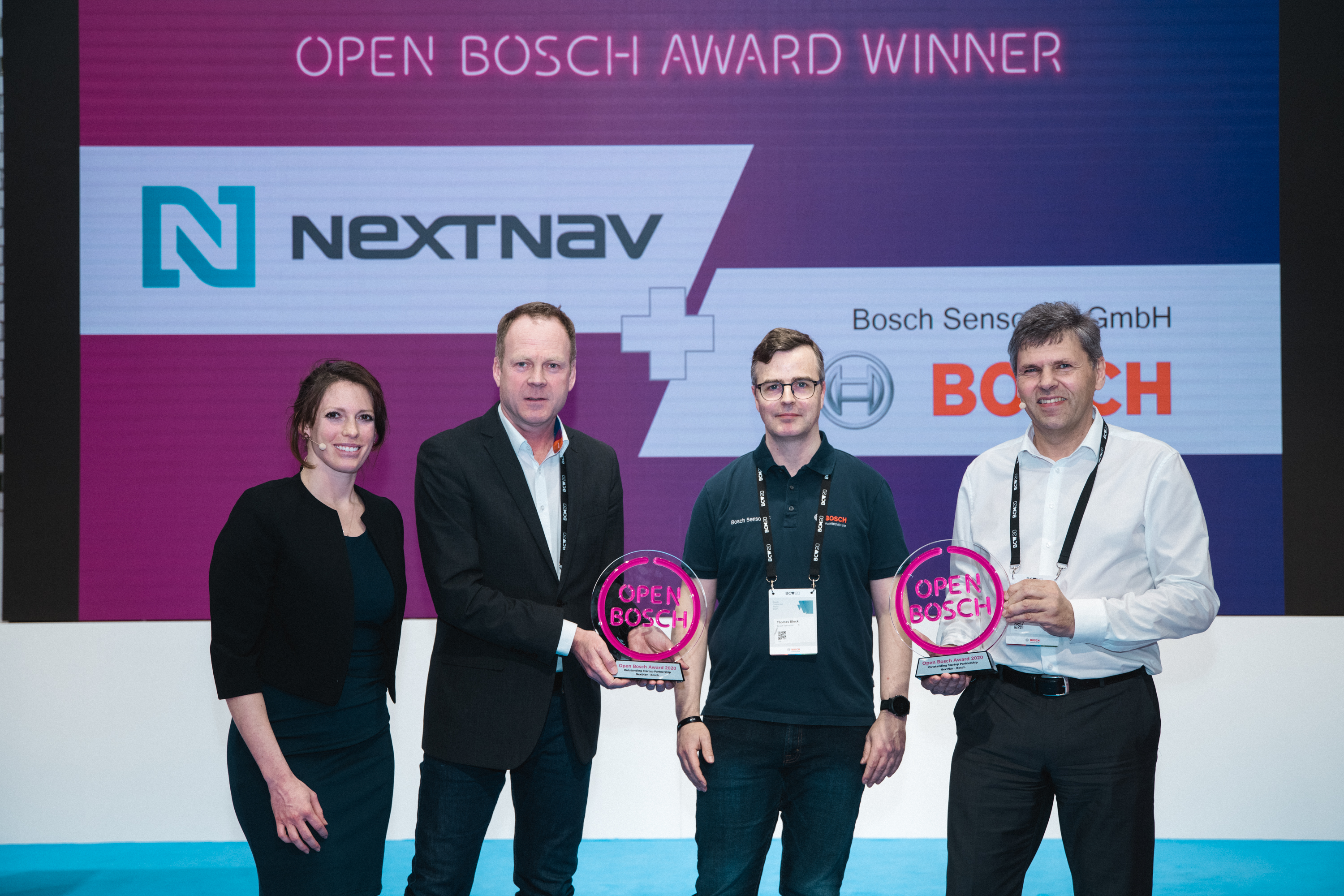 Open Bosch Award 2020 Gewinner – NextNav und Bosch Sensortec