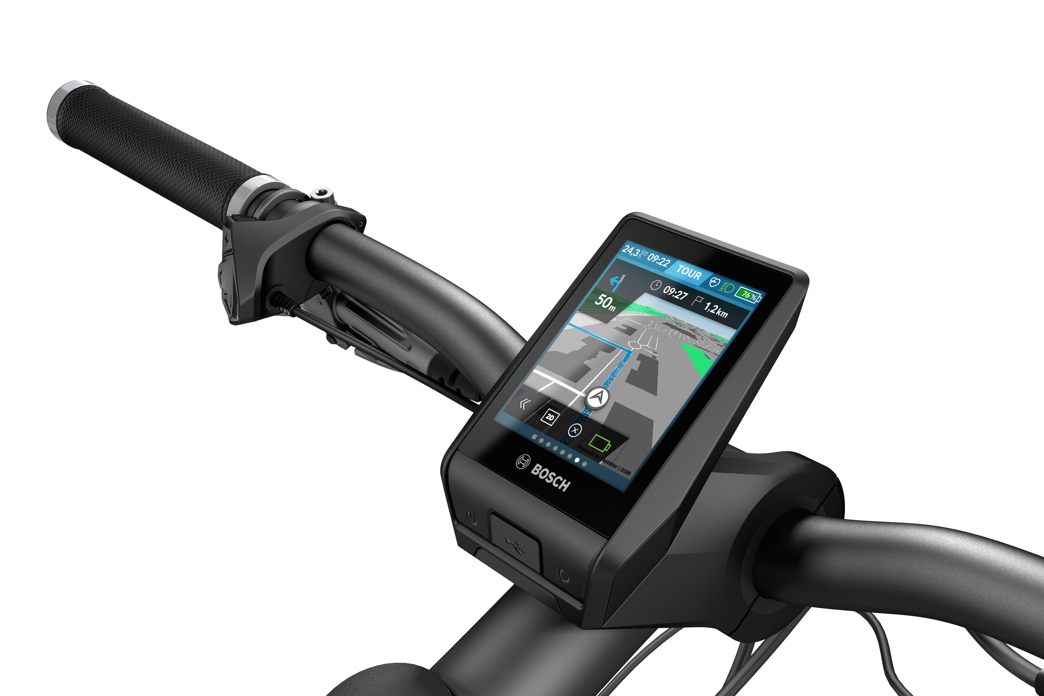 Thanks to Nyon, the eBiker is connected to the digital world and can access functions such as on-board navigation and fitness tracking.