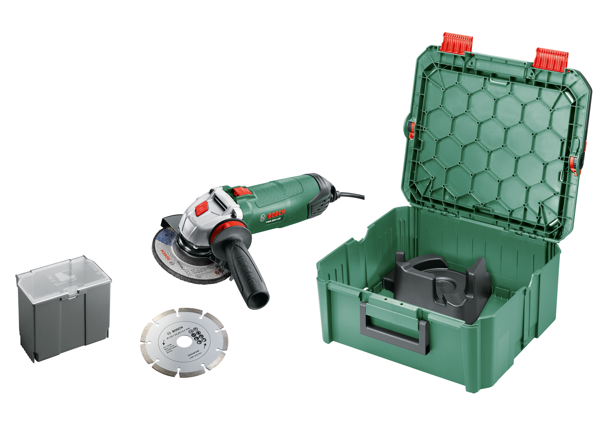 Most powerful angle grinder: PWS 850-125 in the SystemBox size M