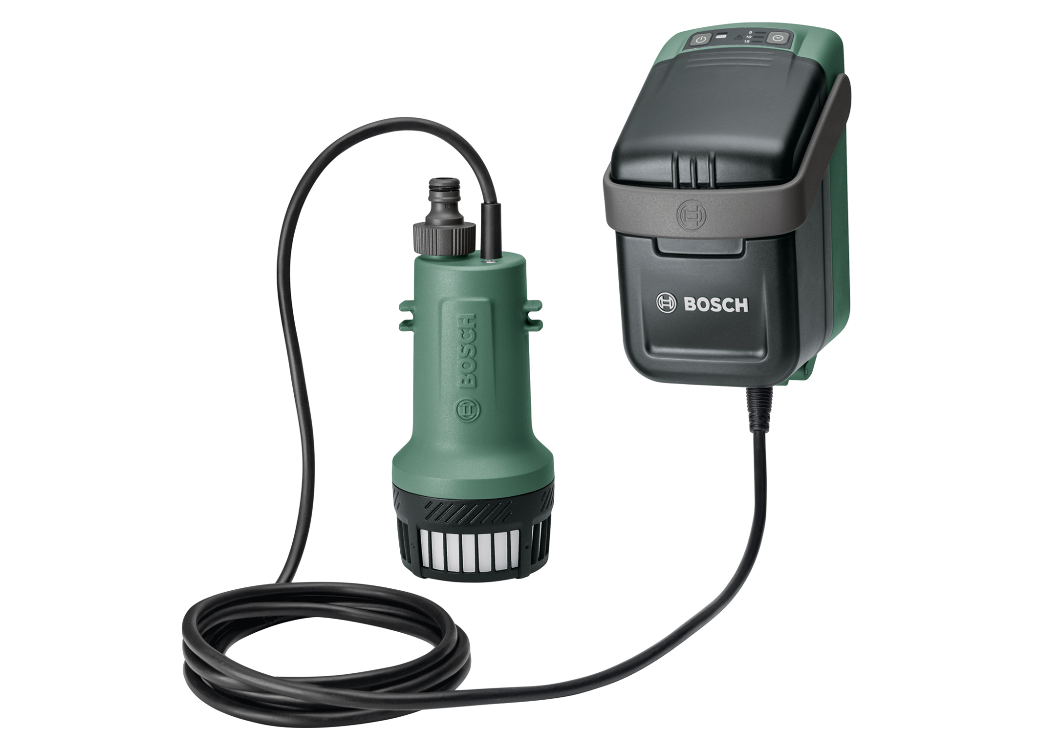 Expansion of the 18-volt “Power for All” system: First cordless rainwater pump from Bosch