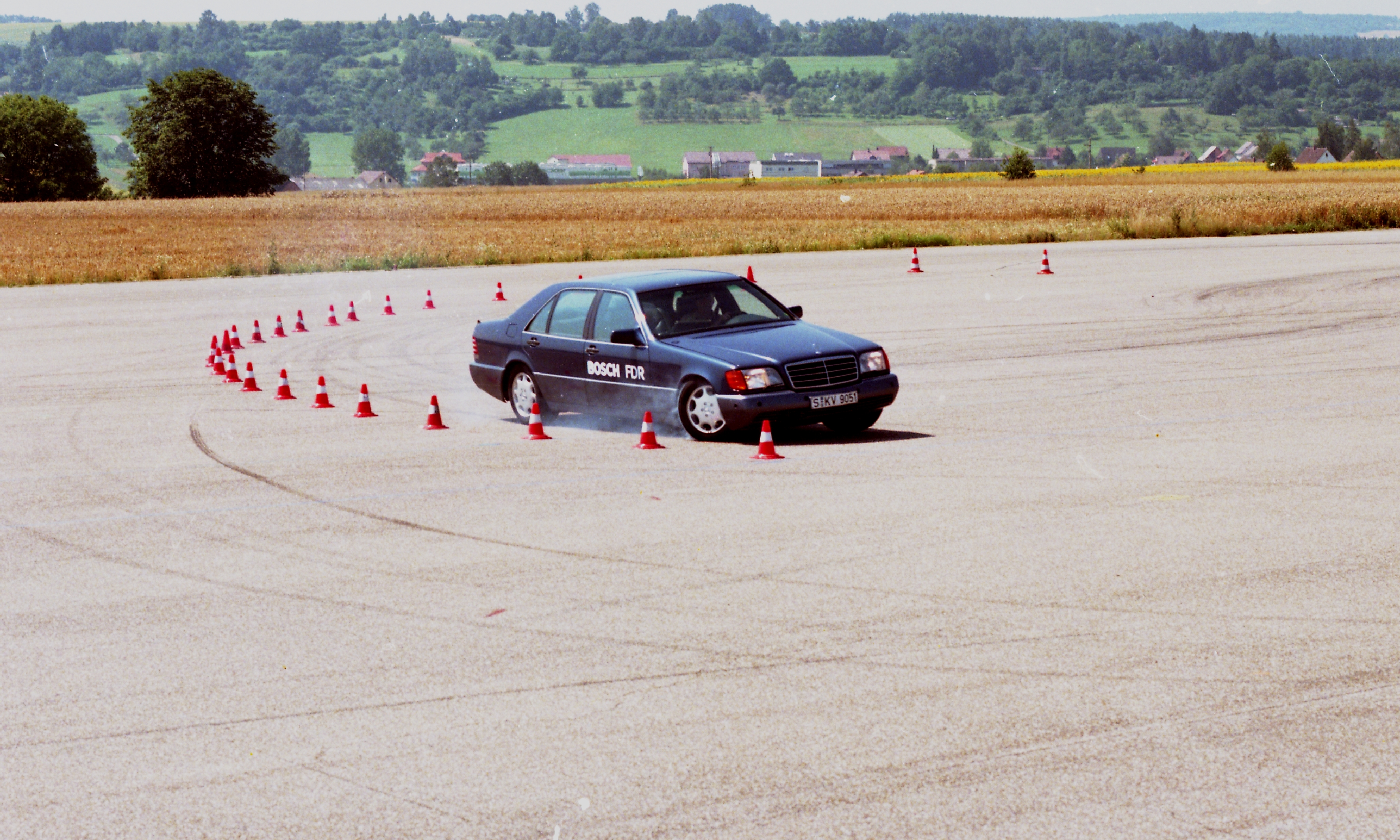 ESP®-Erprobung auf der Teststrecke in Schwieberdingen, 1995