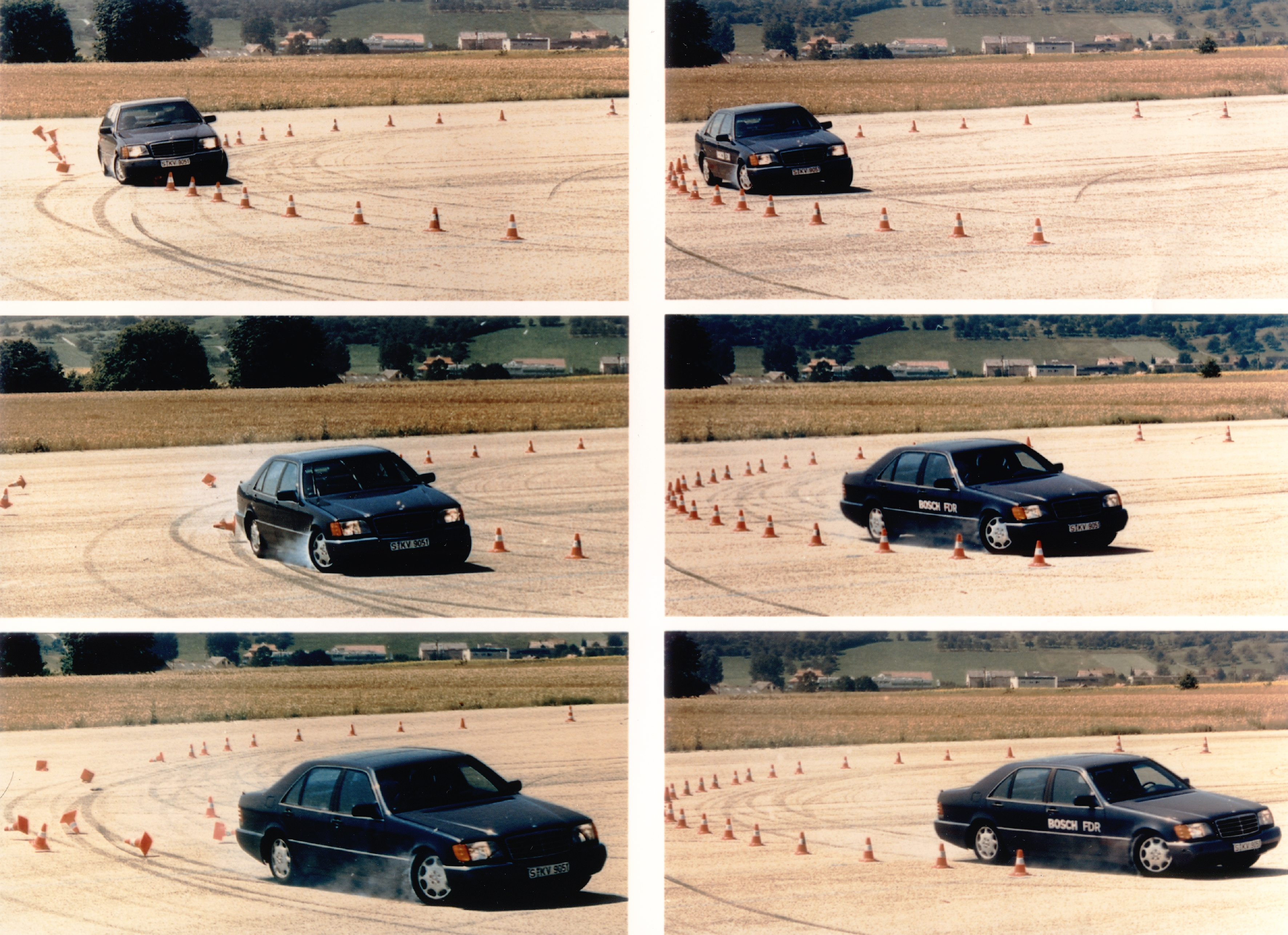 Testing ESP®  on the Schwieberdingen test route in 1995