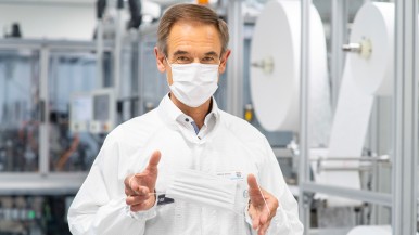 Coronavirus: Bosch puts fully automated mask-production lines into operation