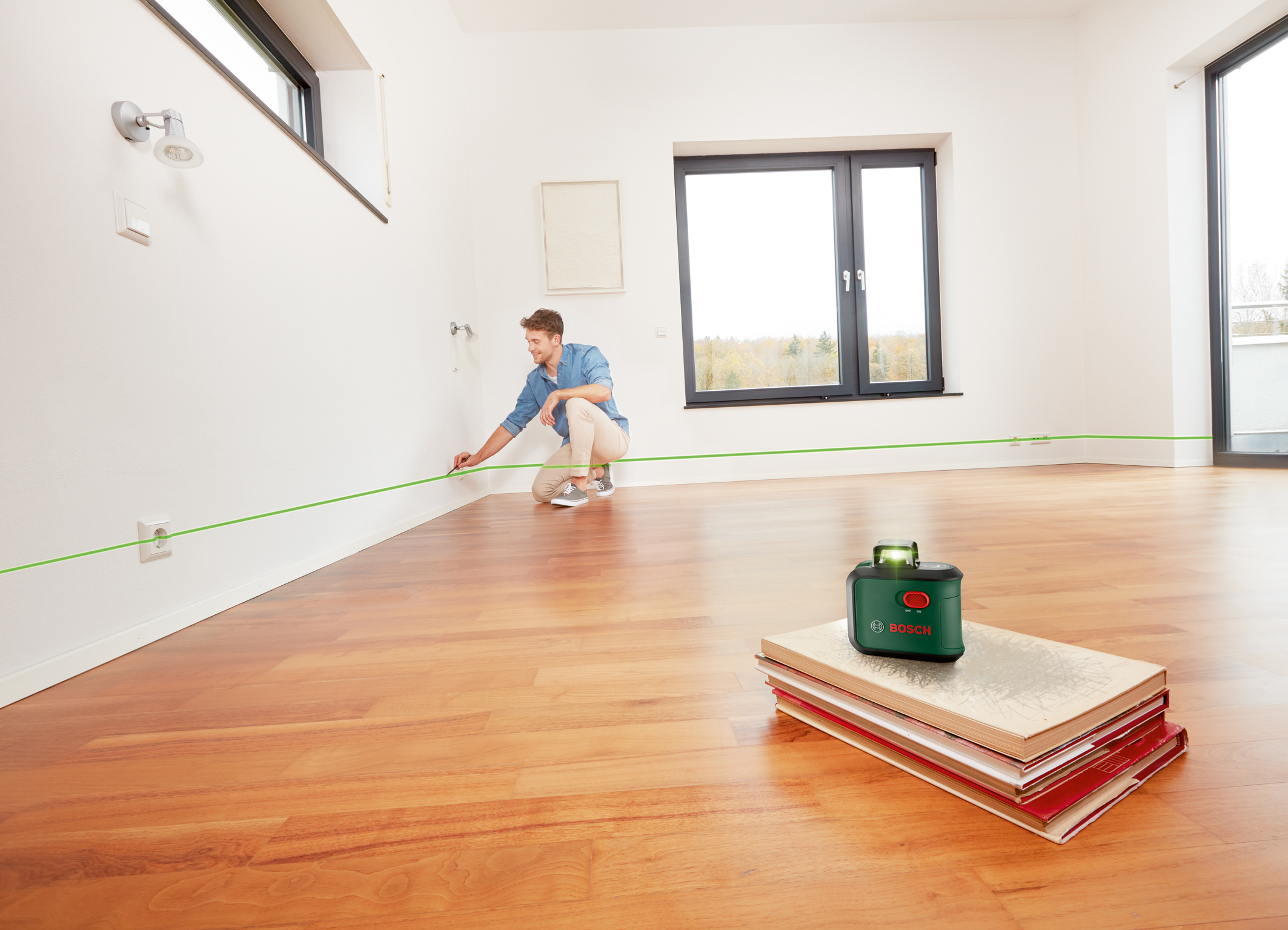 Precise all-round alignment: New 360-degree line lasers from Bosch for DIYers