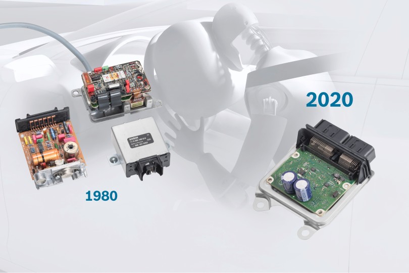 Groundbreaking passenger protection 40 years ago, Bosch launched the