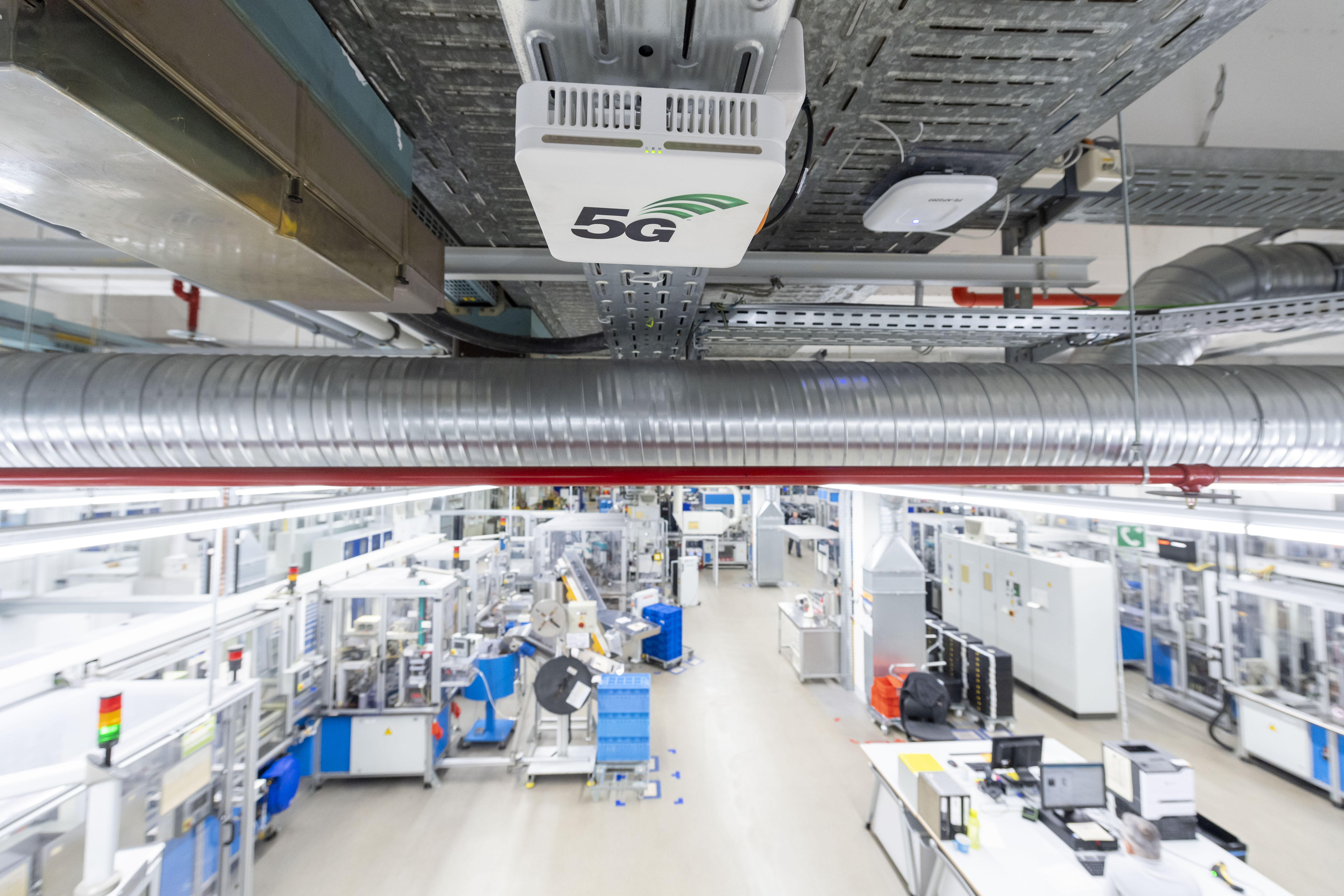 “Small cells” ensure good signal reception throughout the manufacturing facility 