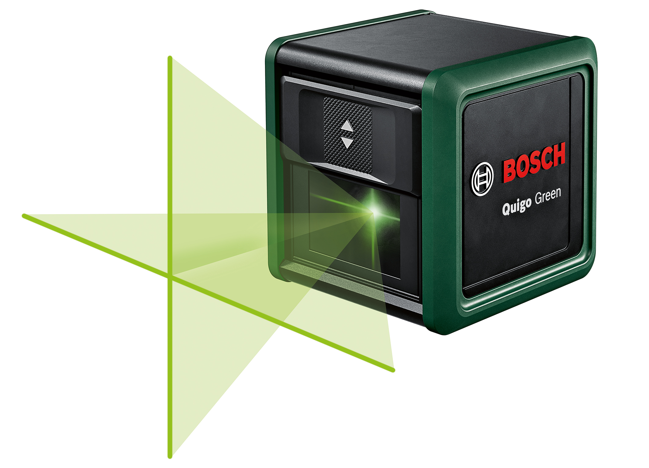 Green cross line laser through and through: New Quigo Green generation from Bosch for DIYers