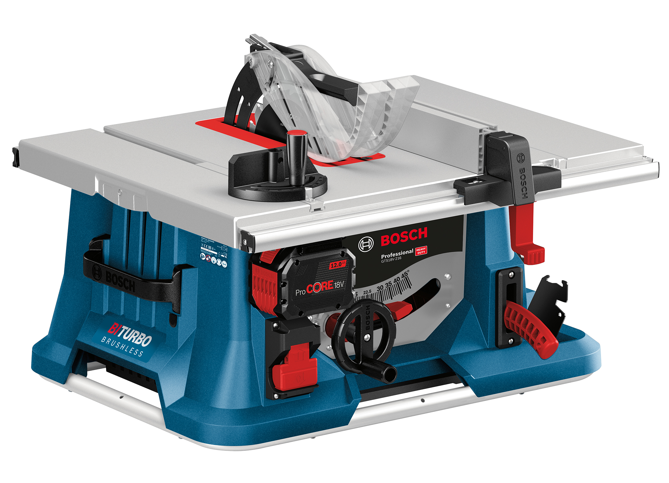 The first cordless table saw in the range: Biturbo table saw GTS 18V-216 Professional from Bosch for pros