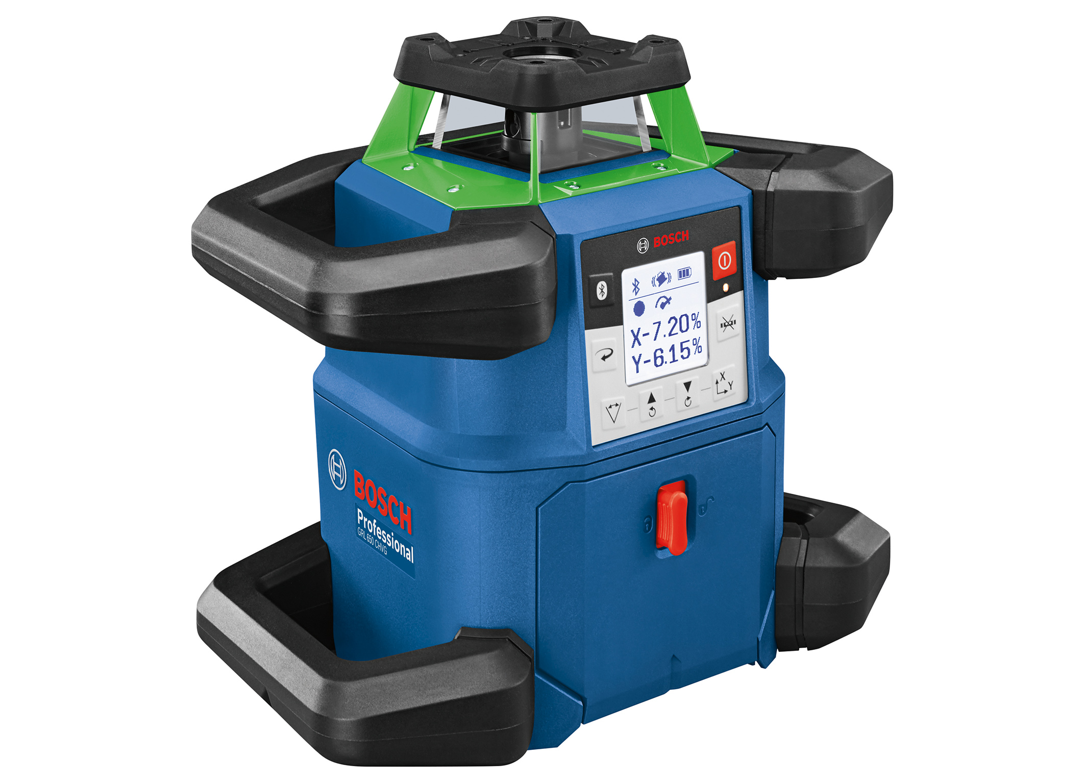 Robustes Design gepaart mit grünem Laser: Rotationslaser GRL 650 CHVG Professional von Bosch für Profis