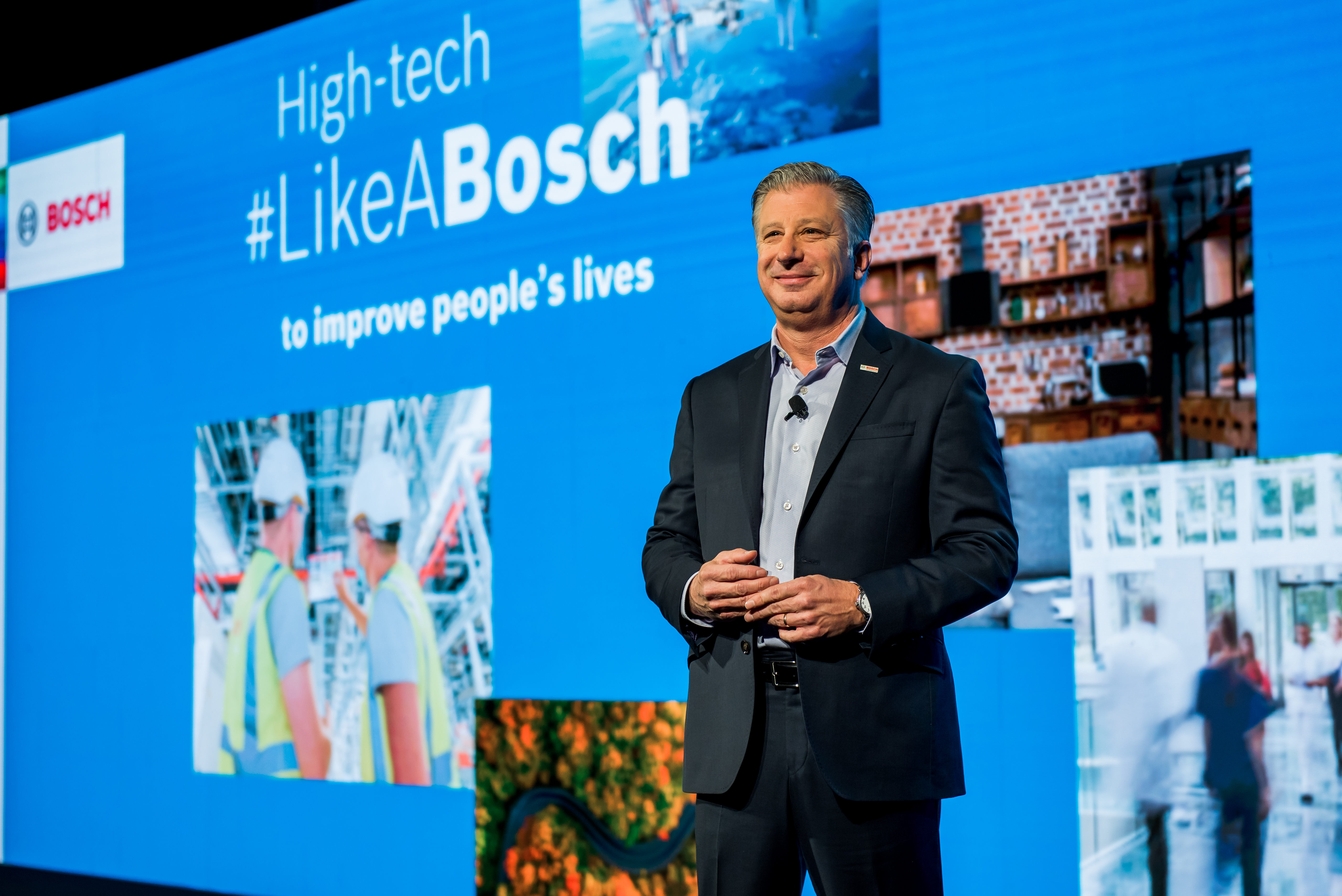 Mike Mansuetti, Präsident von Bosch in Nordamerika, auf der CES 2022