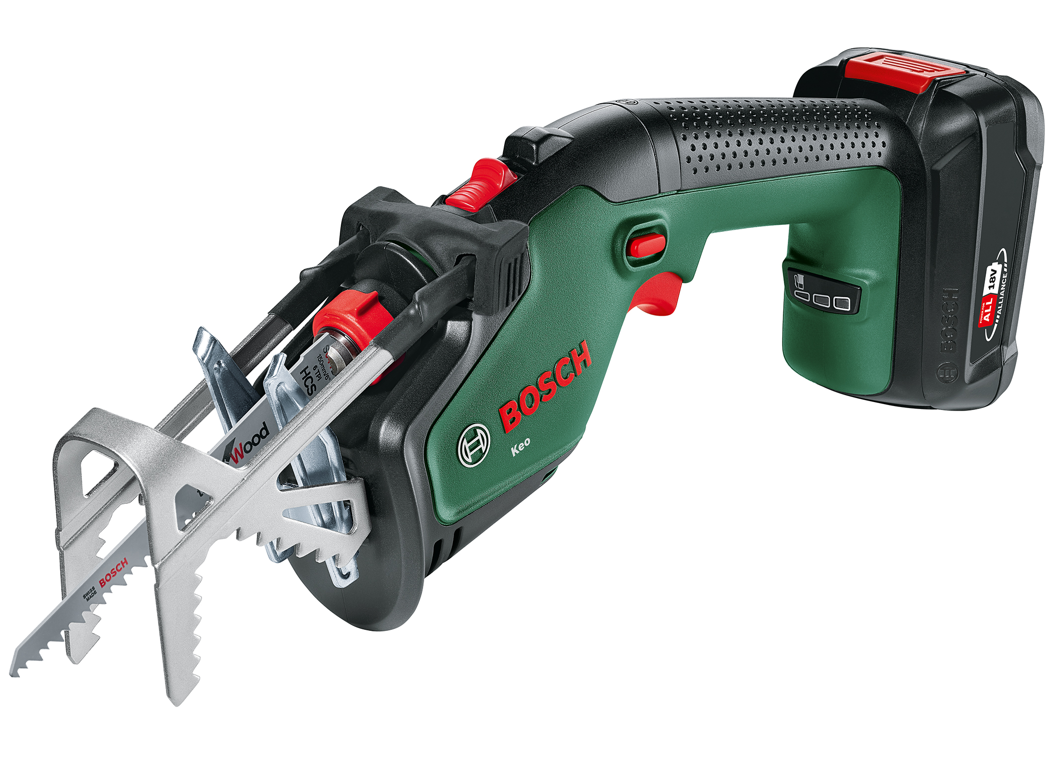New member in the ‘18V Power for All System‘: Powerful and precise cordless garden saw Keo