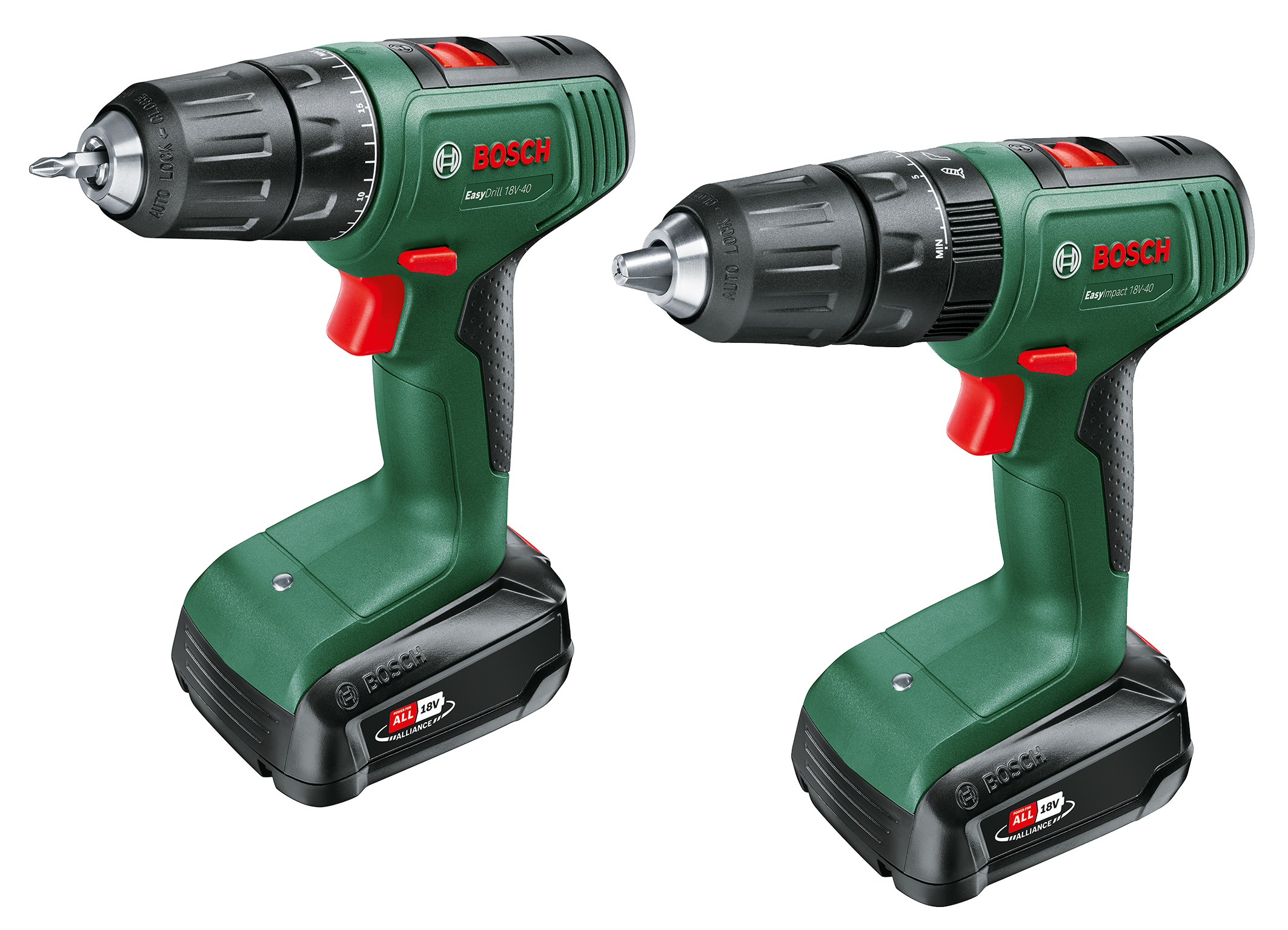 Neu im Einstiegssegment: Bosch EasyDrill 18V-40 und EasyImpact 18V-40 für Heim und Garten