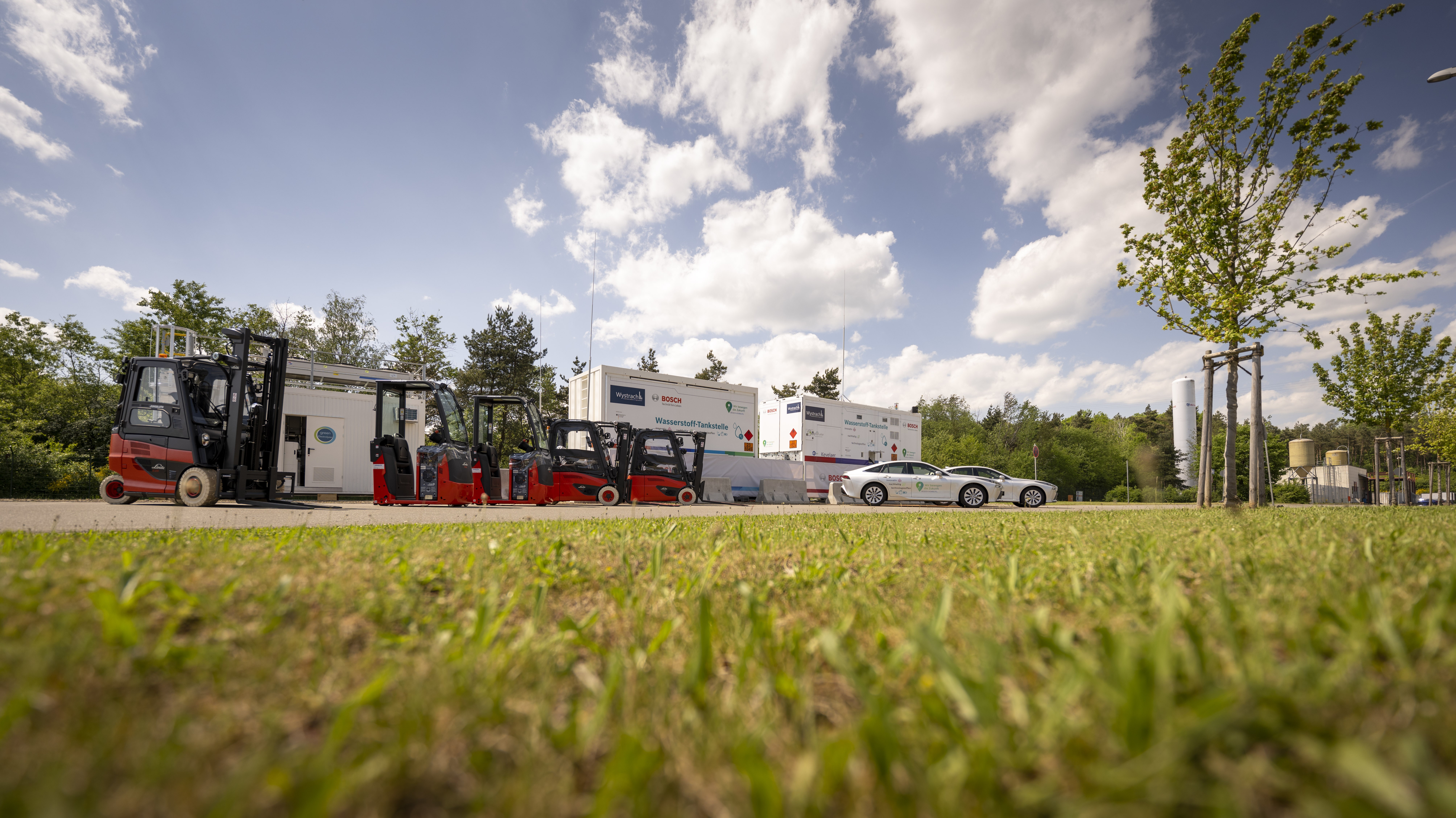 Hydrogen fueling station at Bosch in Homburg, Germany