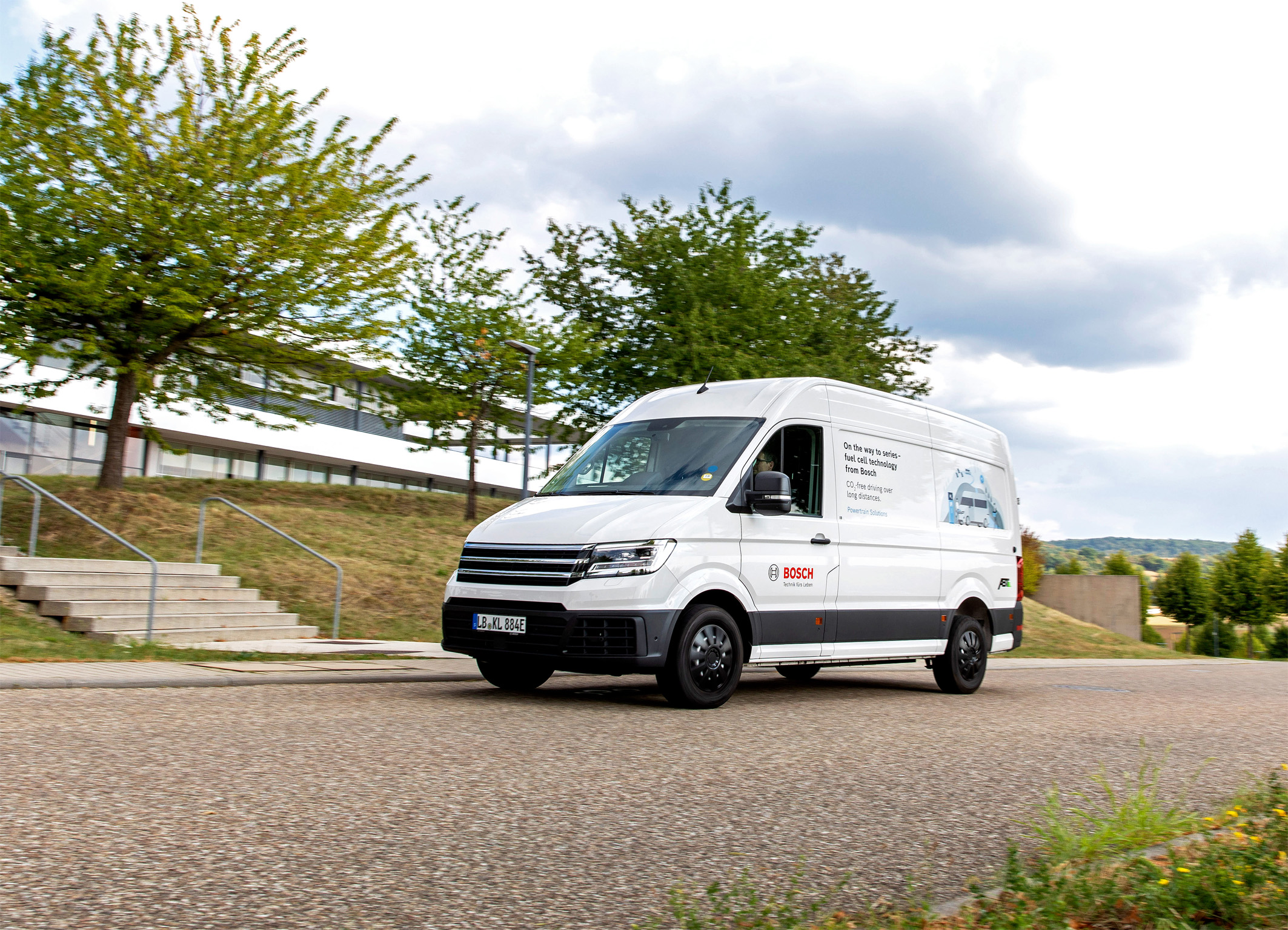 Bosch testet Brennstoffzellen-Transporter