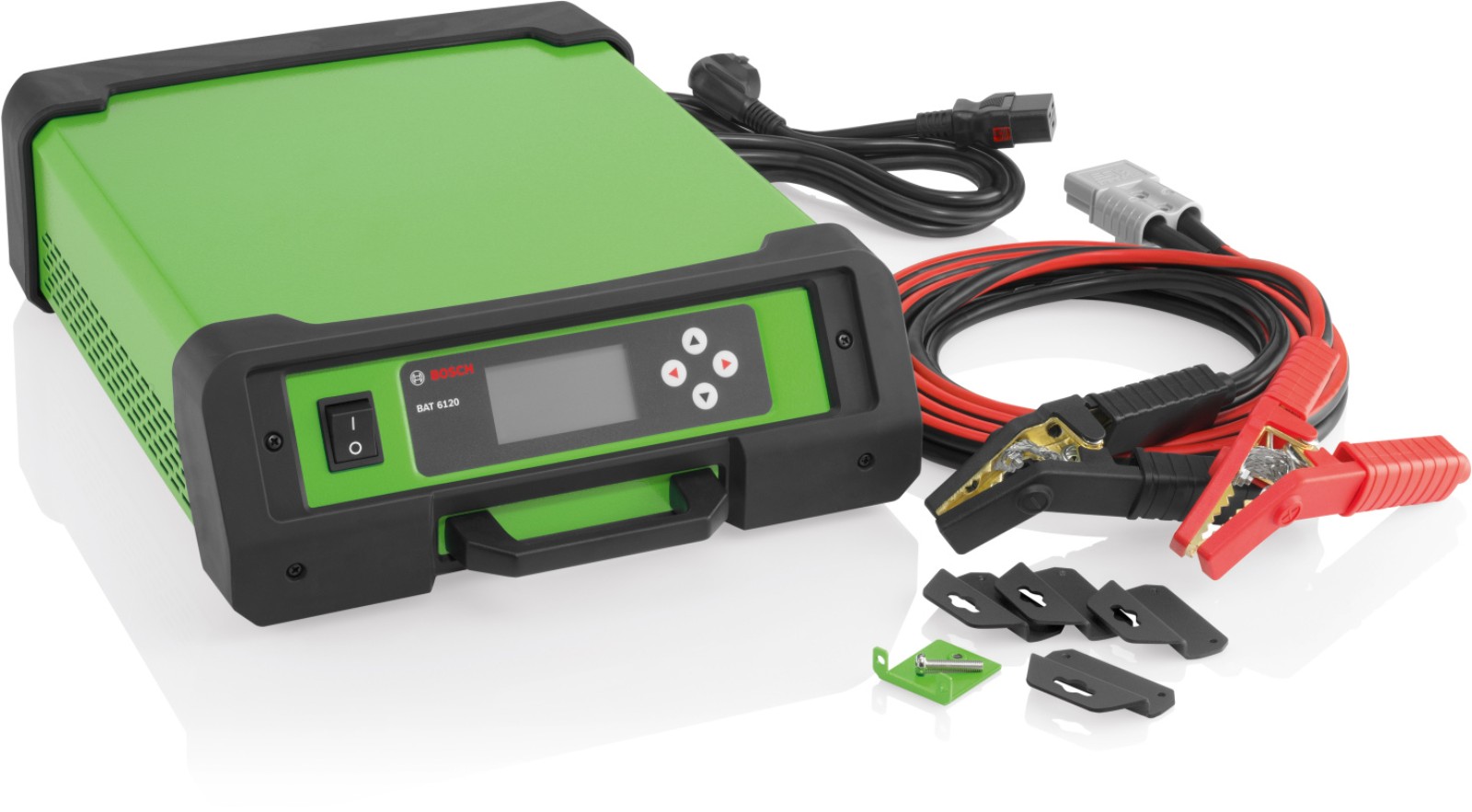 New Bosch BAT 6120 combines 12volt battery charger and power source in one device Bosch Media