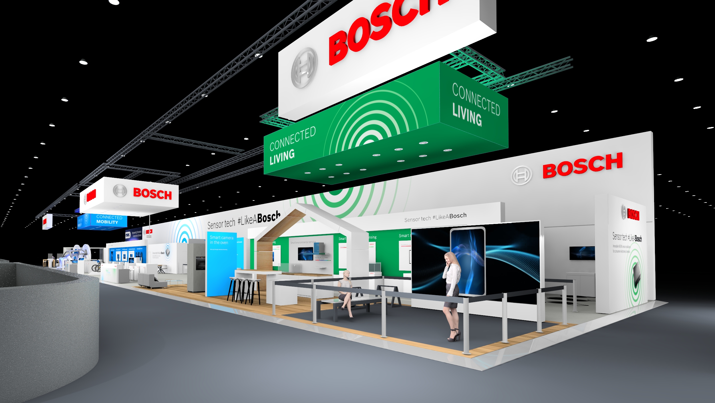Bosch booth located in Central Hall