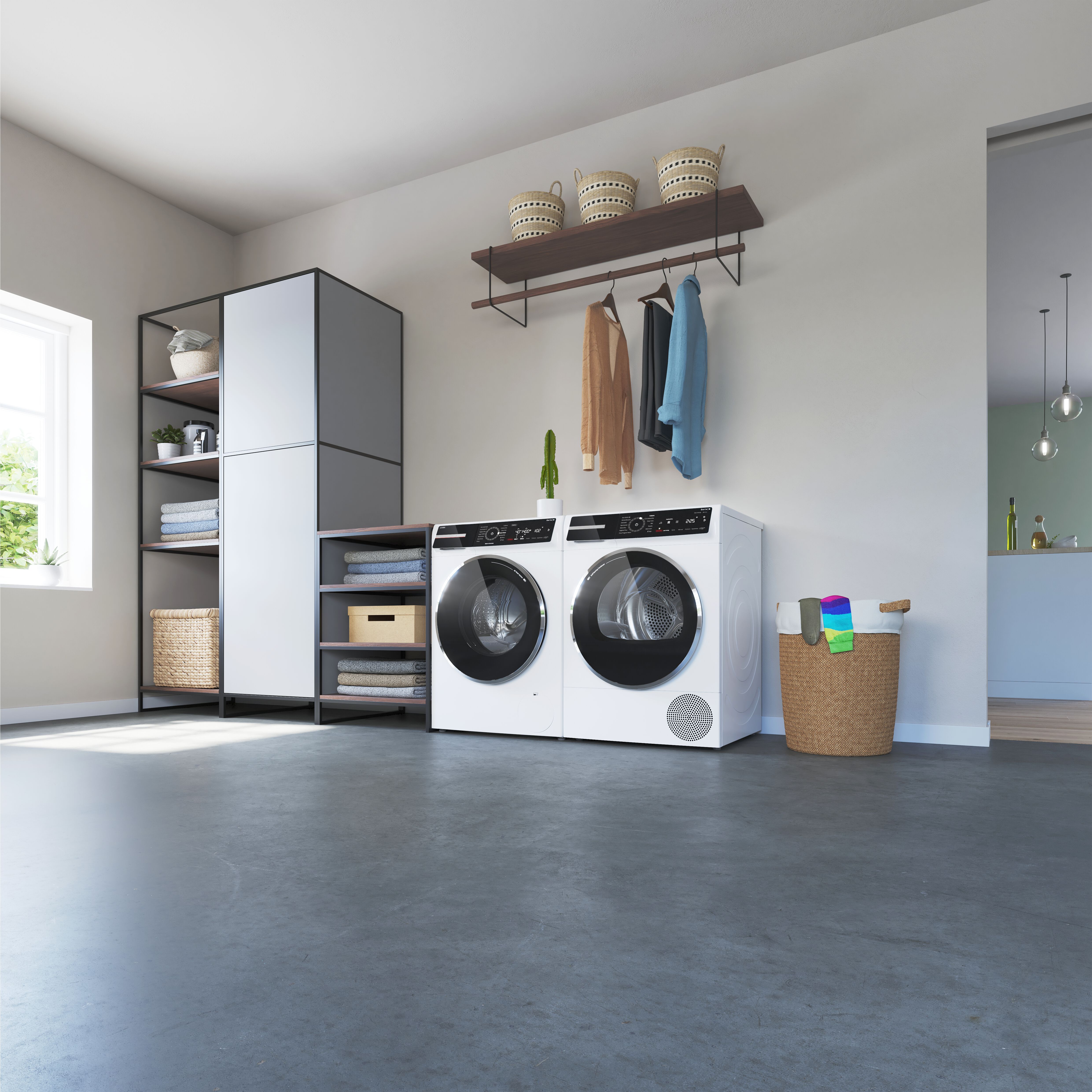 Consistently economical and quiet drying with the Bosch Series 8 heat pump dryer