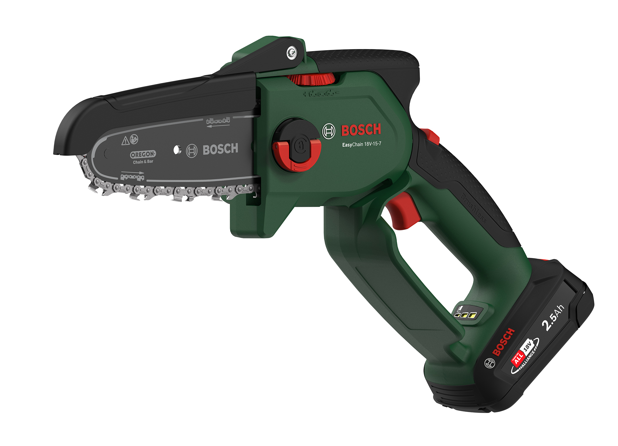 Latest addition to the ‘18V Power for All System’: Balanced and lightweight pruning saw for effortless sawing 