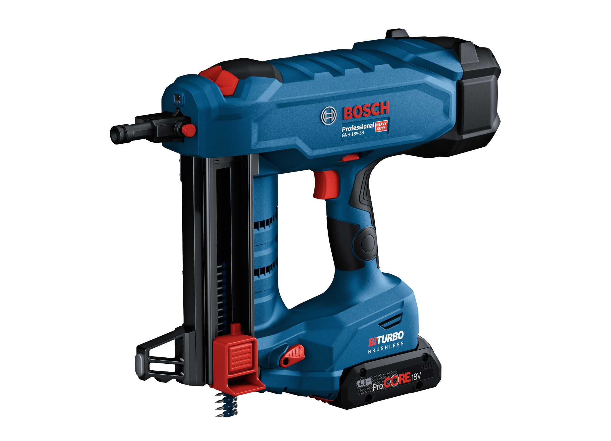 New to the Professional 18V System: First professional cordless concrete nailer from Bosch