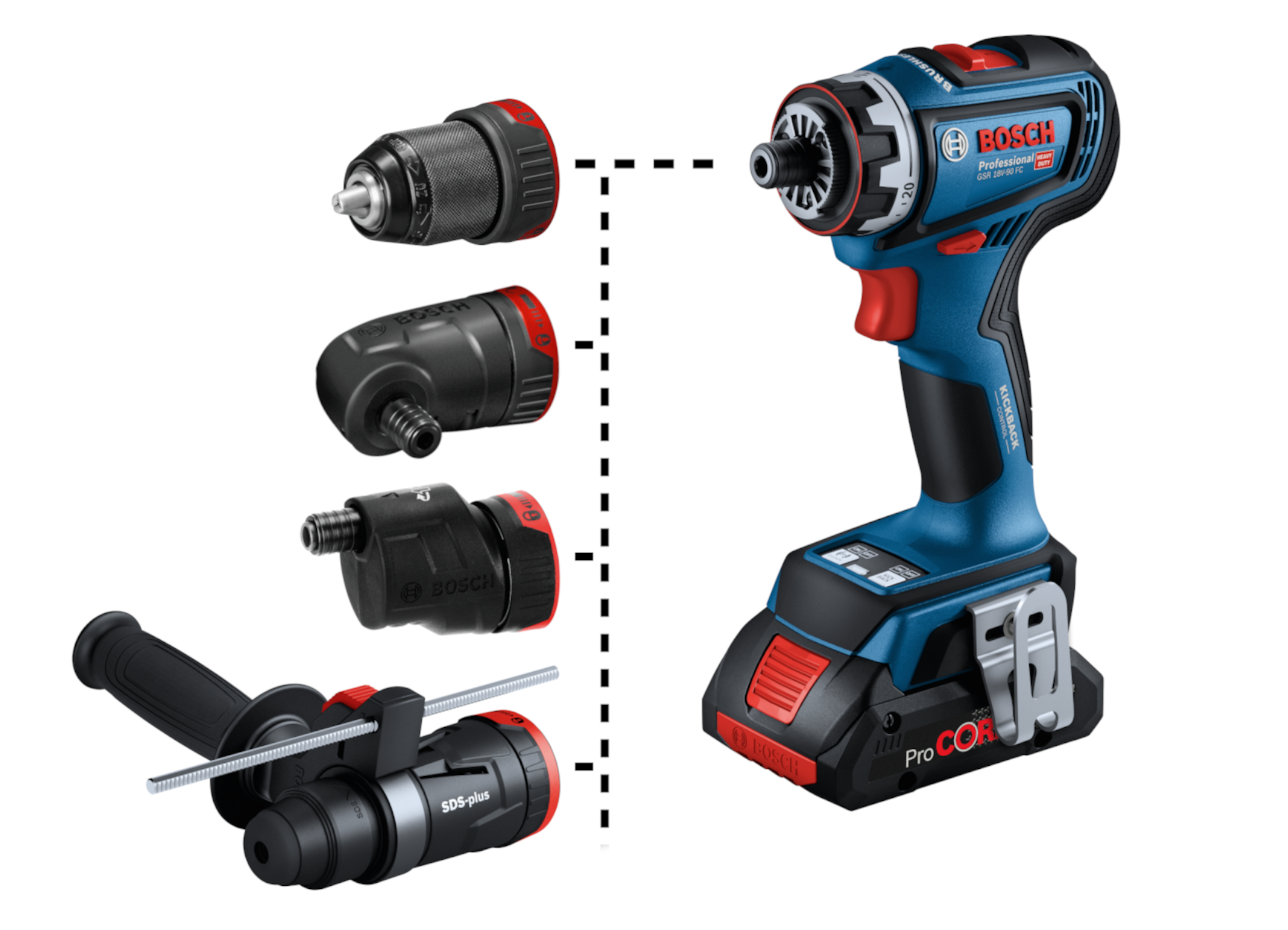Strong addition to the Professional 18V System: New professional FlexiClick drill driver from Bosch