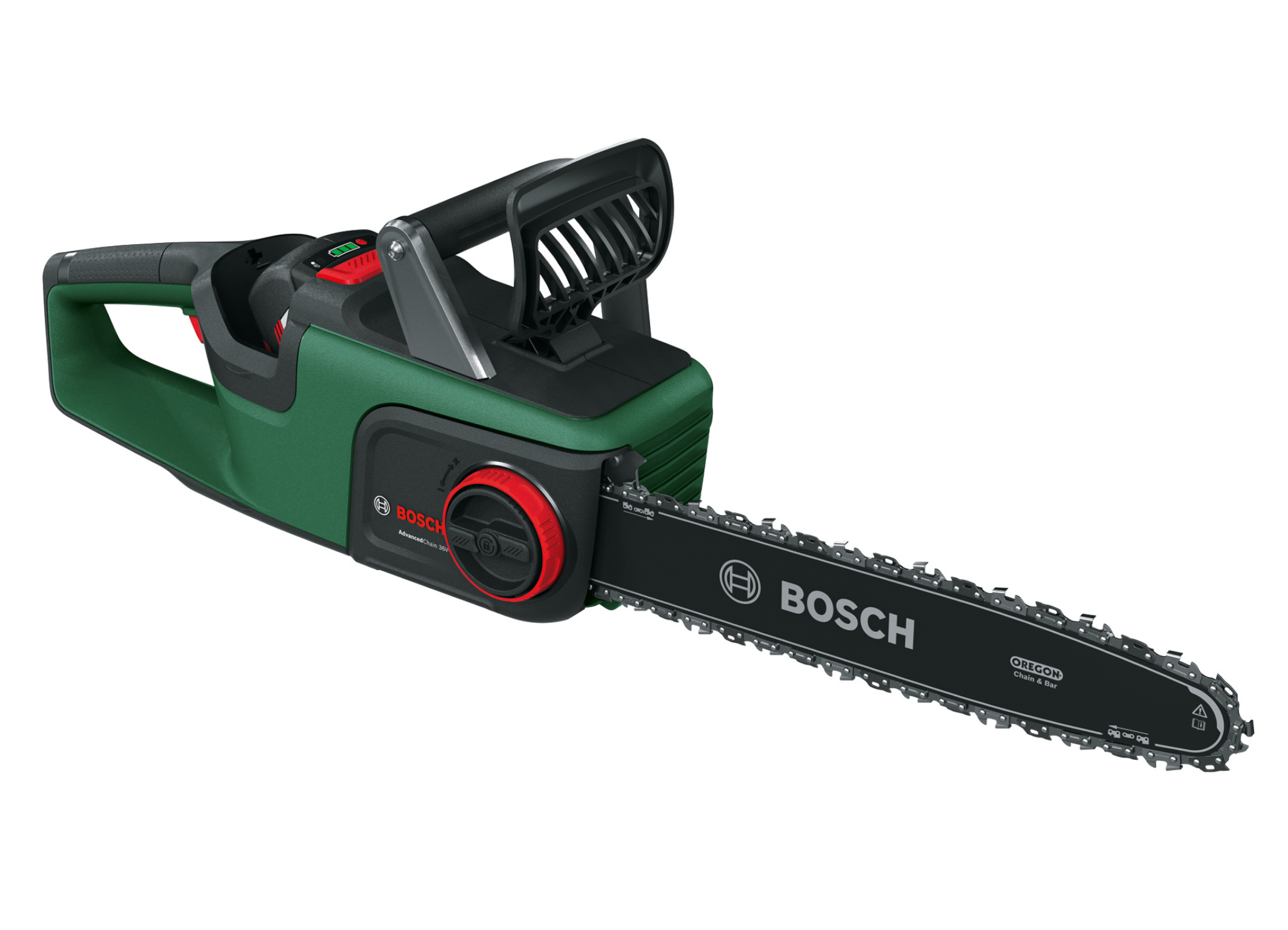 Extension of the “36V Power for All System”:  Cordless chainsaw AdvancedChain 36V-35-40 for large wood cutting tasks 