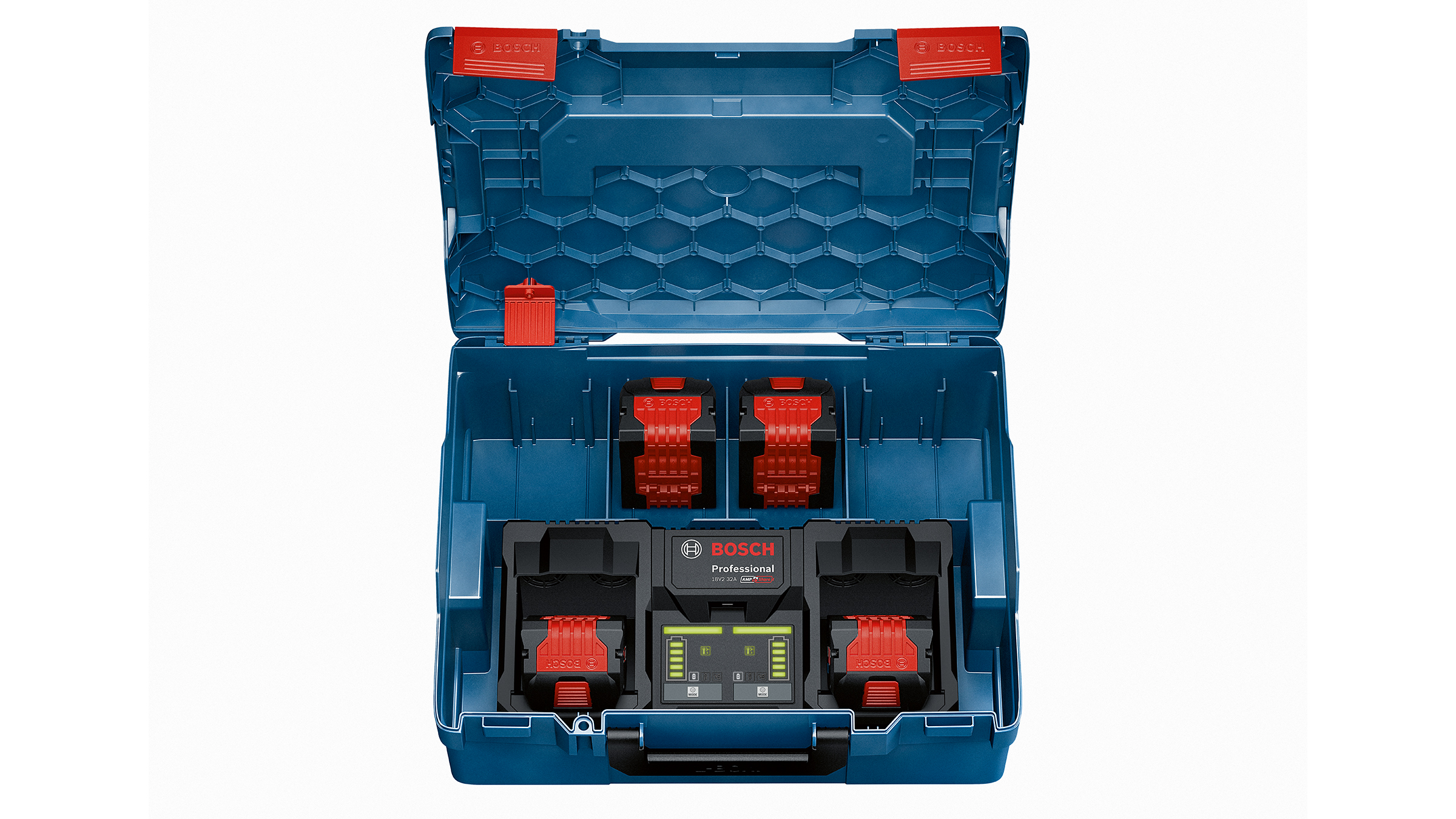 Dual charger for faster charging than ever before: GAL 18V2-320 Professional from Bosch for professionals
