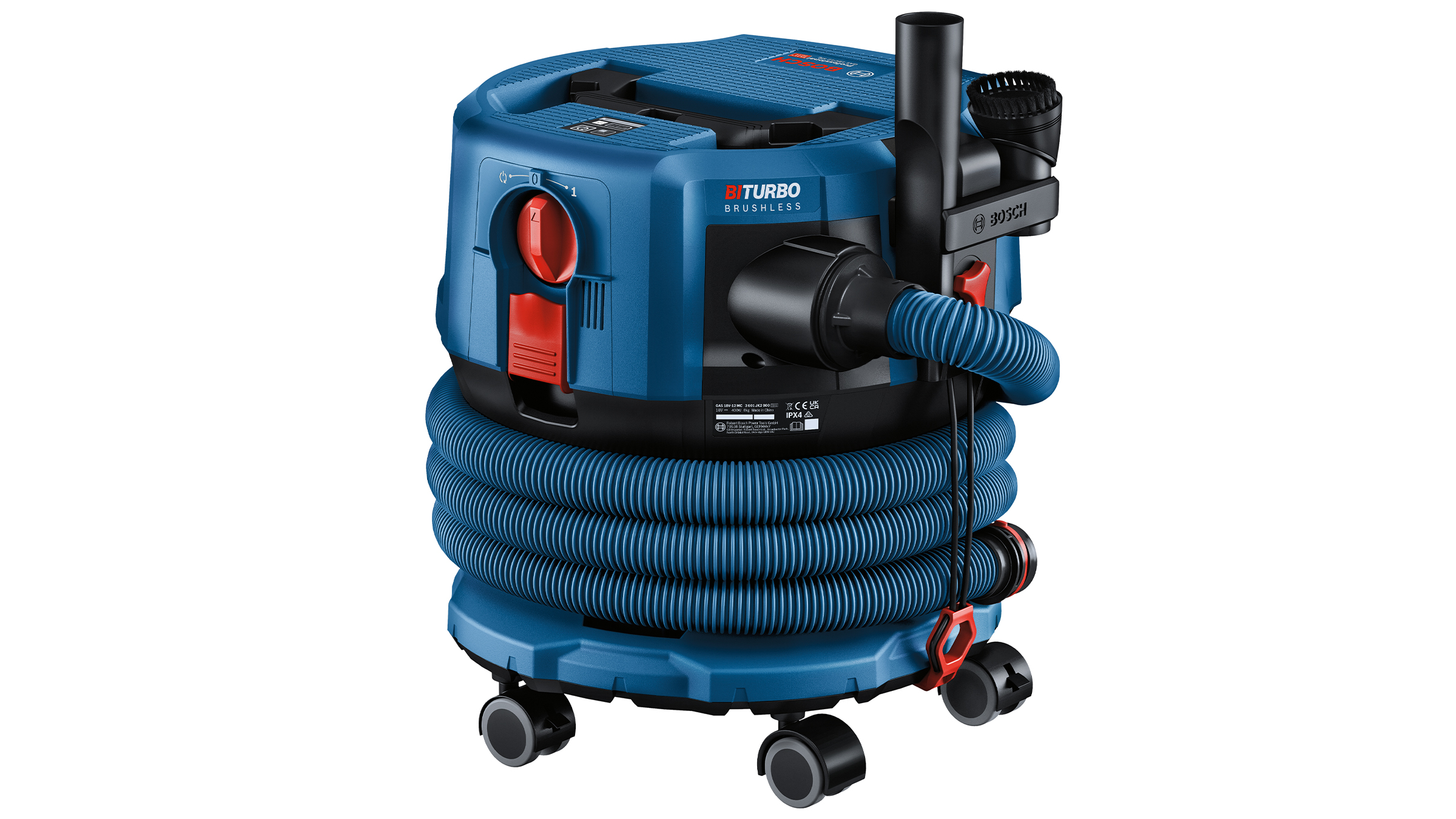 Simple working with low dust levels in the Professional 18V System: First Bosch Professional M class cordless dust extractor