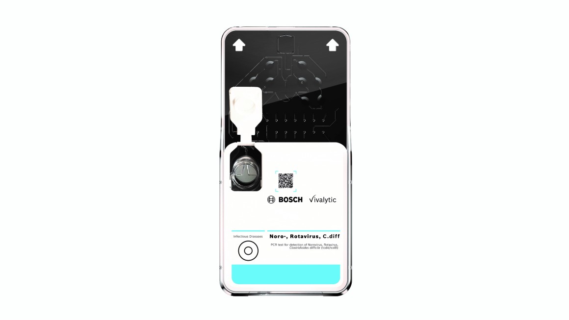 The vivalytic noro rotavirus c diff test cartridge bosch media