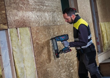 New in Bosch’s top performance class: First gasless 18V Stapler for Professionals