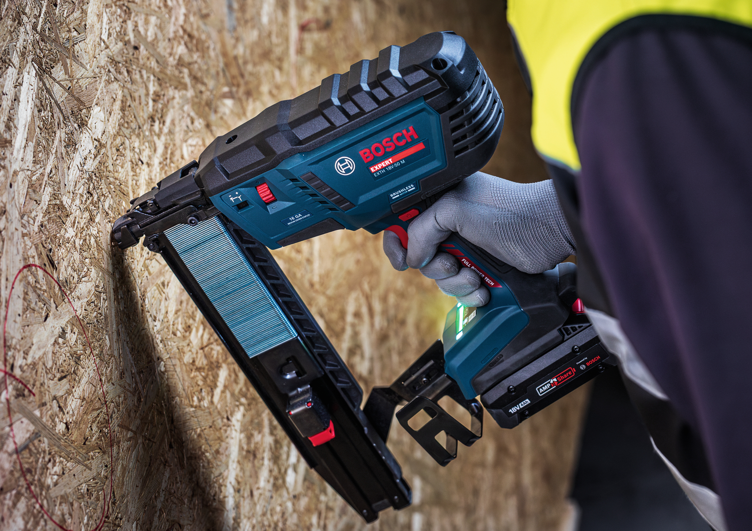The EXPERT EXTH18V-50M is ideal for fastening hardwood and construction timber
