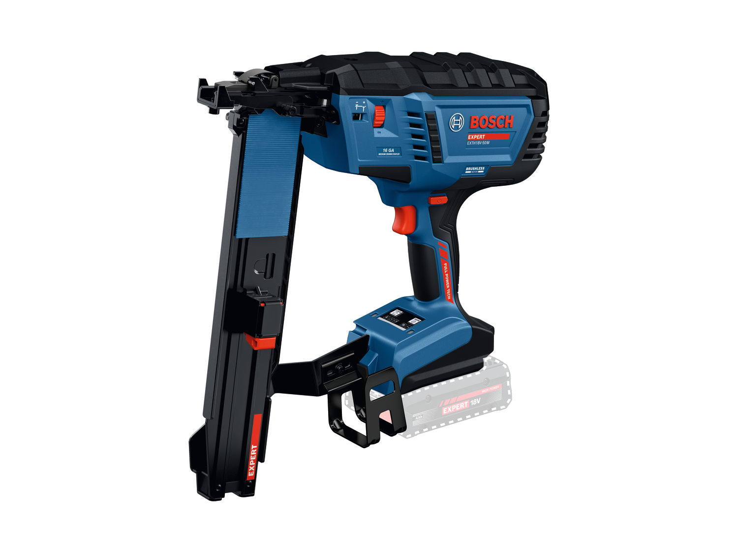 EXPERT EXTH18V-50M: First gasless 18V Stapler for Professionals, that combines cordless freedom with the performance of pneumatic staplers