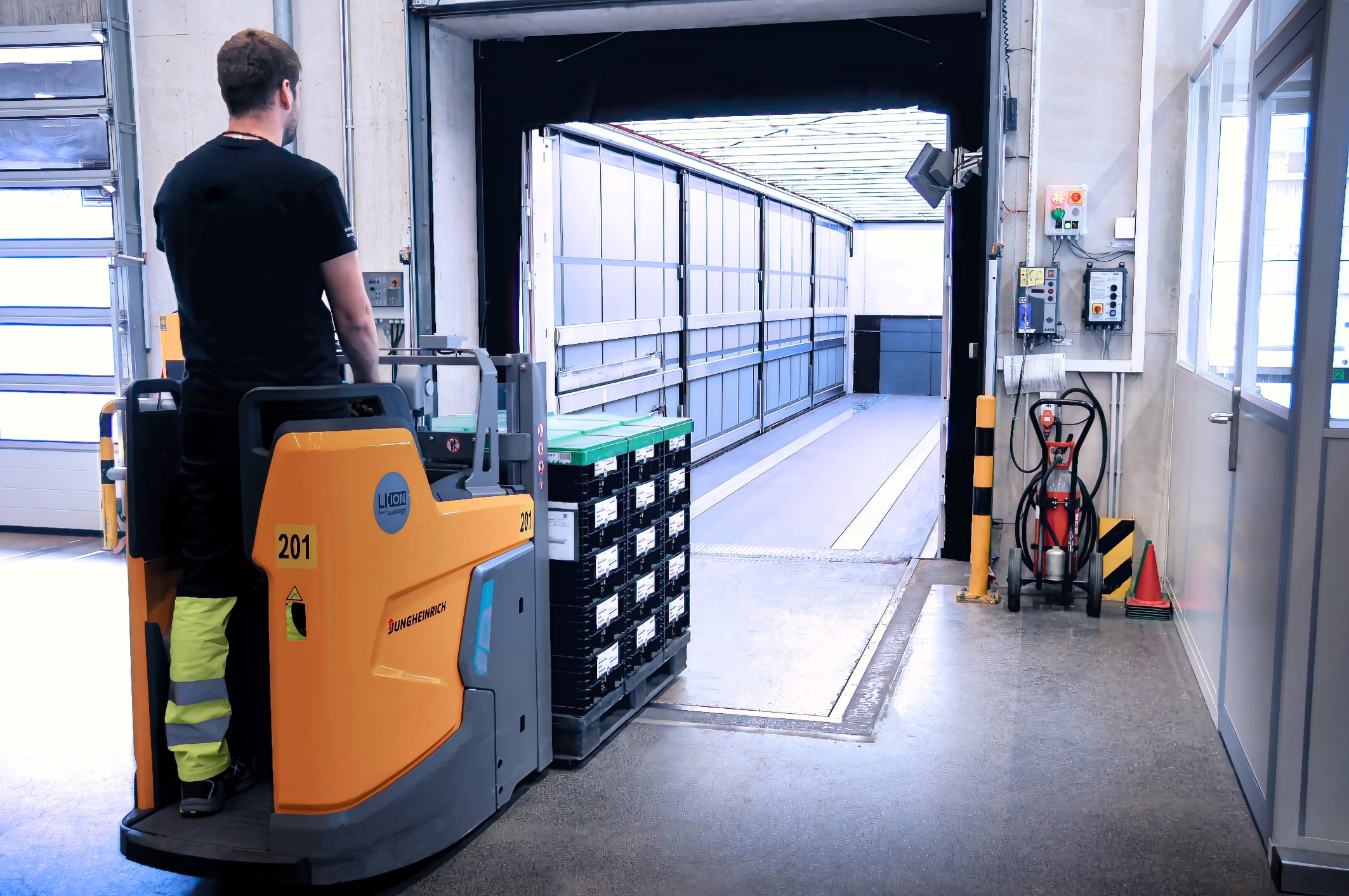 The FCPM Truck primarily transports products from the plant 