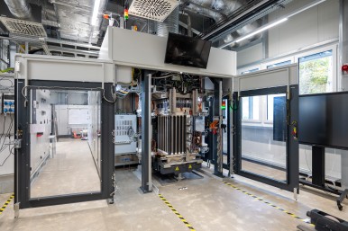 Test station for the Hybrion PEM electrolysis stacks 