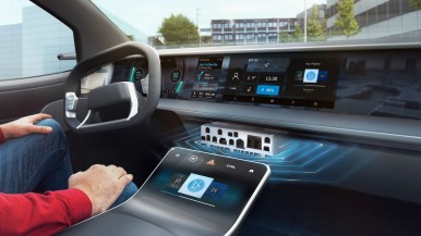 AI based car cockpit from Bosch. 