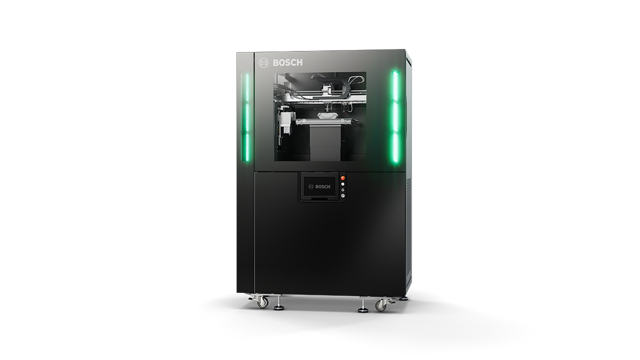 Granulate-based pellet printer from Bosch Industrial Additive Manufacturing 