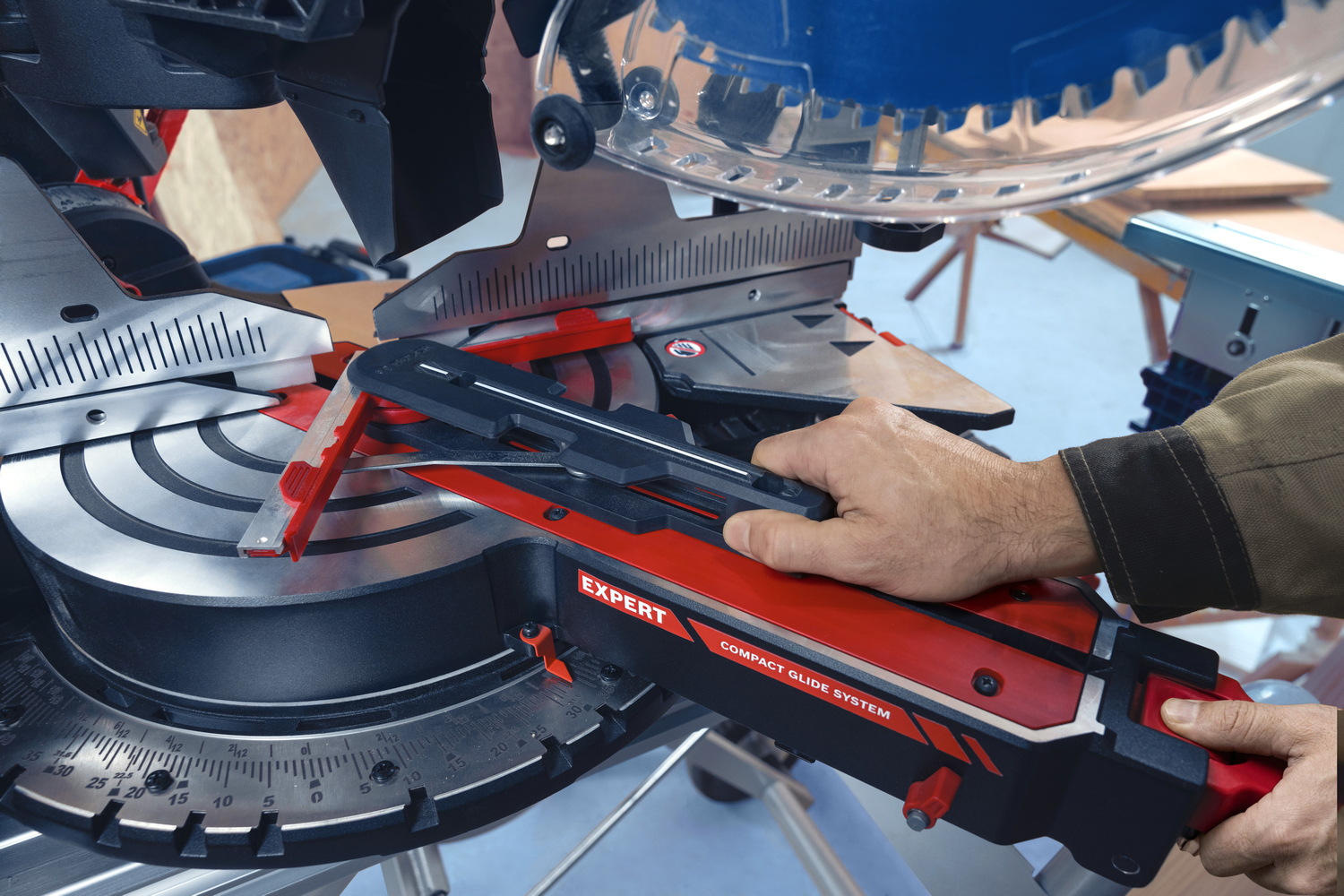 EXCM341-305GD: Miter Saw with Compact Glide System
