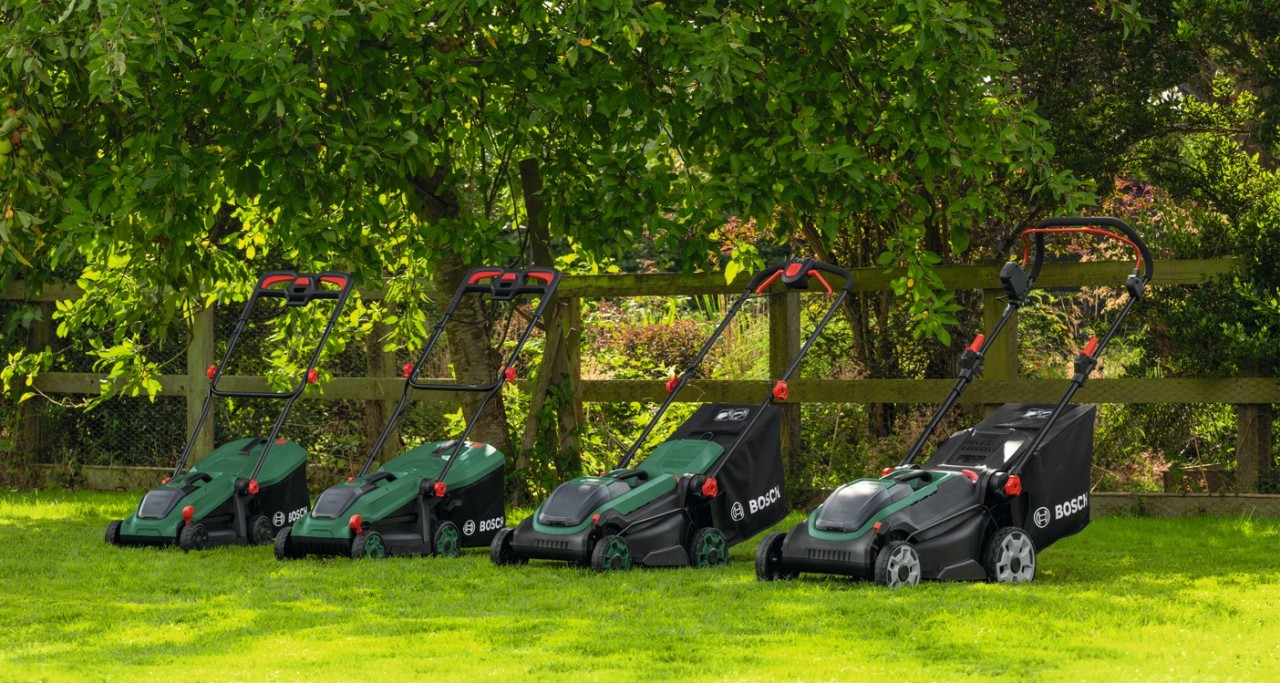 Ideale Gartenpflege mit Rasenmähern von Bosch