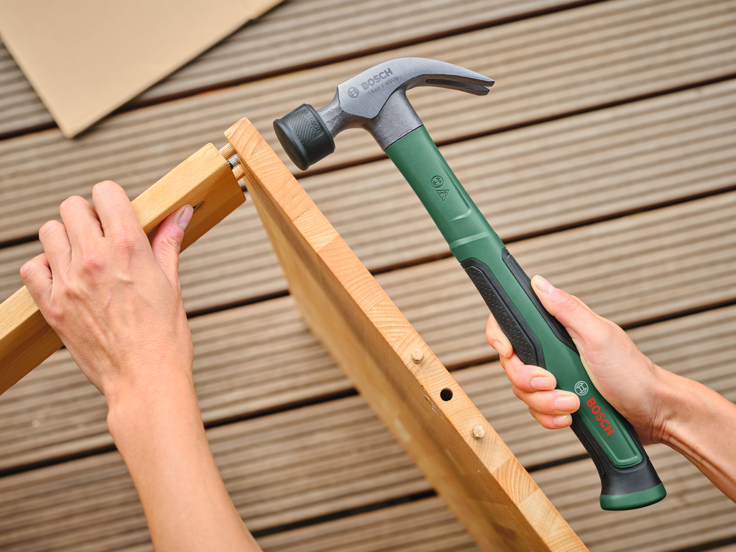 Two proven hammers with attachable protective cap