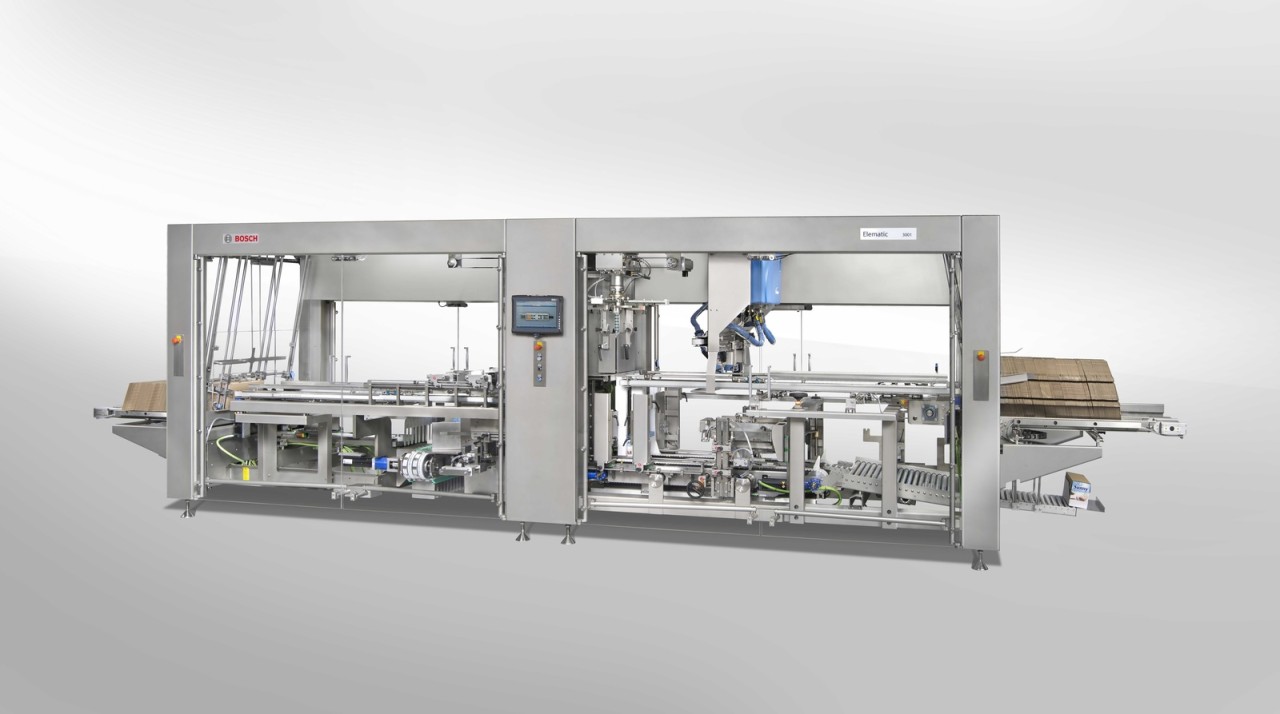 Quick and easy changeovers of case packing formats with Bosch technology Bosch Media Service
