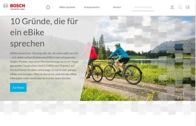 Bosch eBike Systems relaunches website