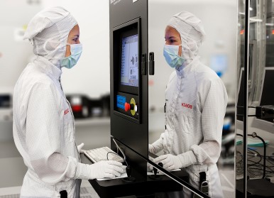 Wafer production in the Bosch semiconductor fab