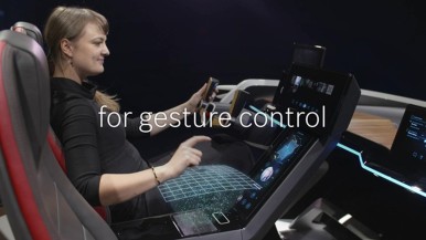 Bosch auf der CES 2017: Ultra Haptics im neuen Konzeptfahrzeug