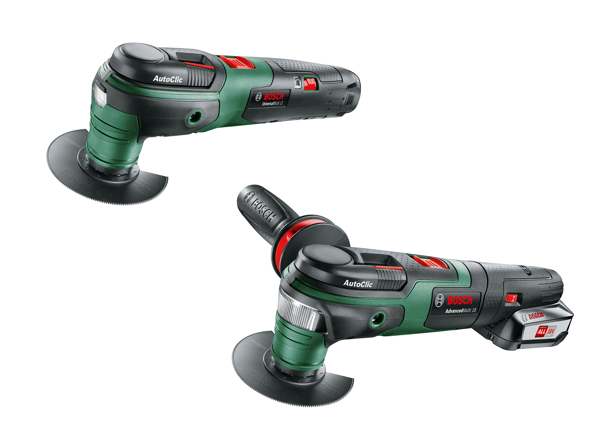 Flexible all-rounders in the 18 and 12 volt classes: Bosch cordless multifunction tools for DIYers 