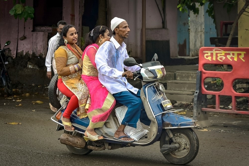 On the road on two wheels