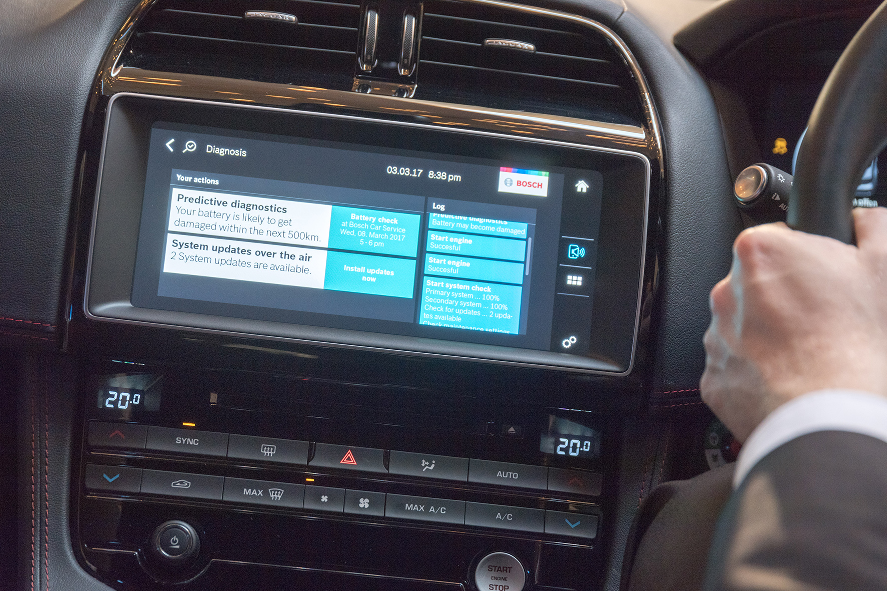 Demo-Fahrzeug für vernetzte Mobilitätsdienste