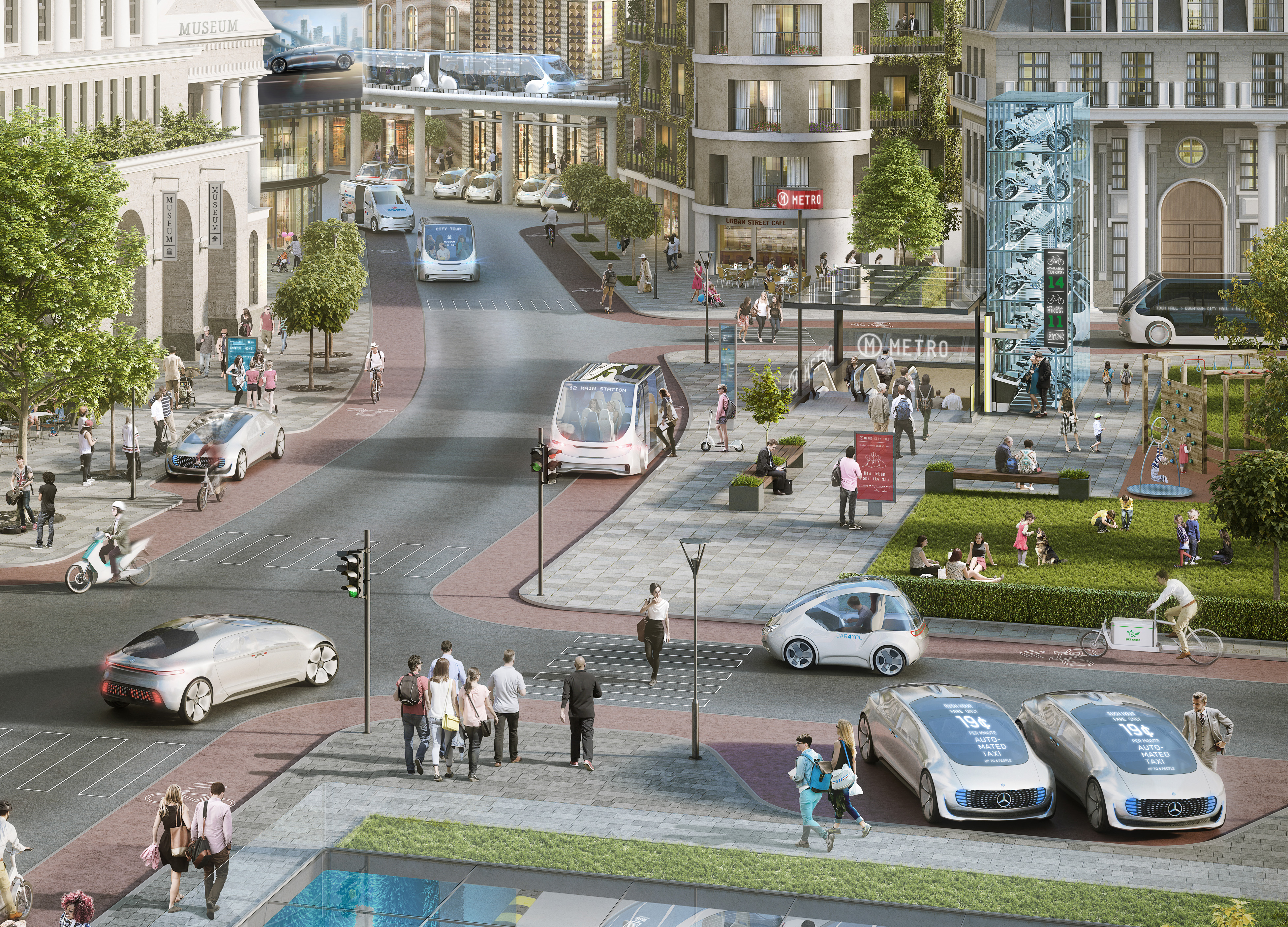 Urban automated driving