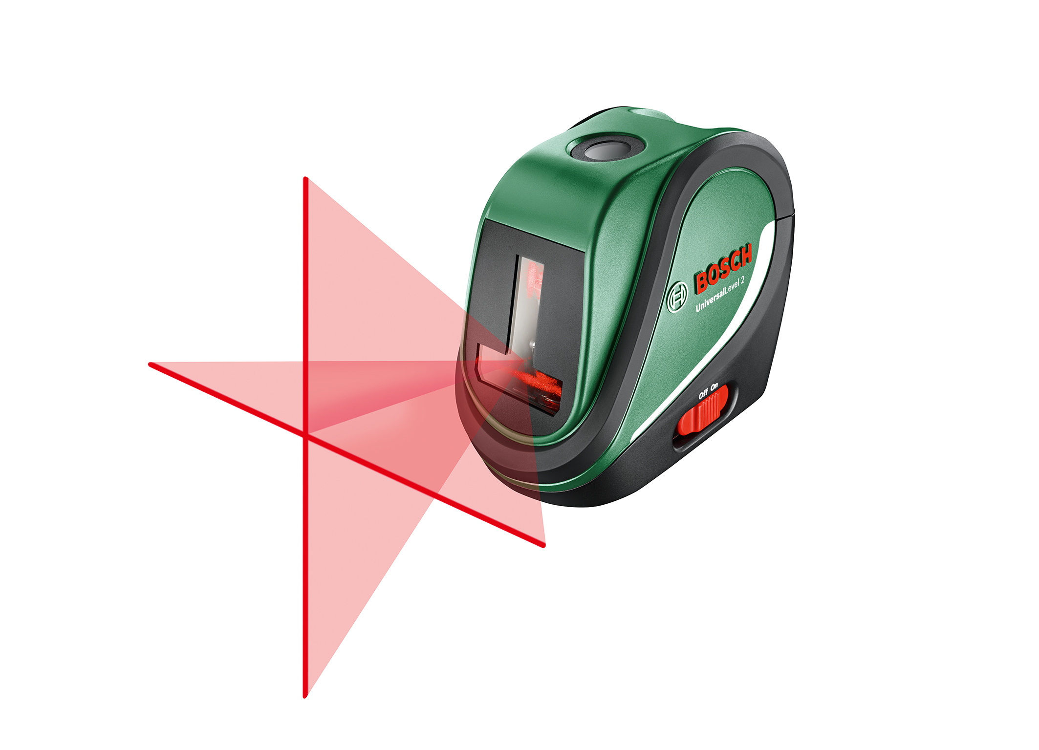 For small to large renovation tasks: UniversalLevel 2 cross line laser with plumb points