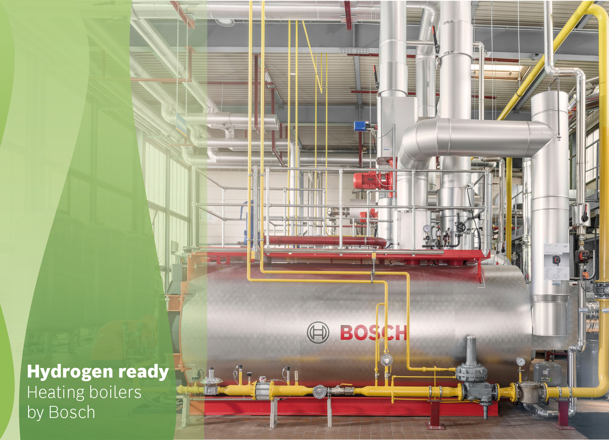 Hydrogen powered industrial boilers from Bosch